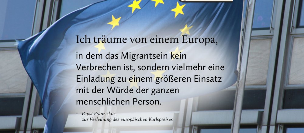 Papst Franziskus zur Verleihung des europäischen Karlspreises