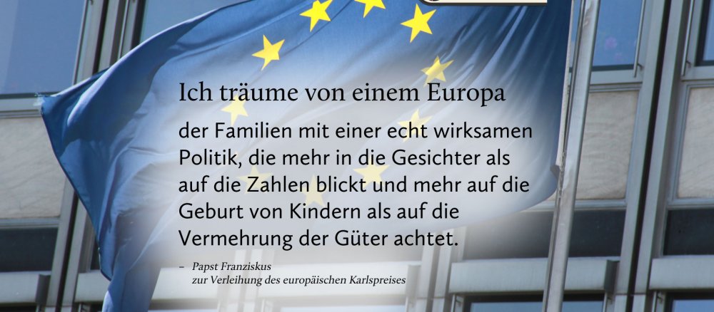 Papst Franziskus zur Verleihung des europäischen Karlspreises
