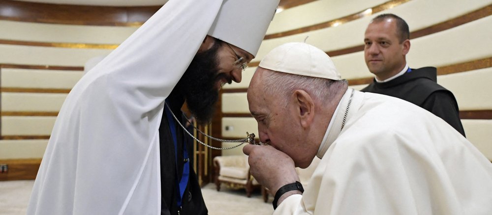 Papst Franziskus und Metropolit Antonij