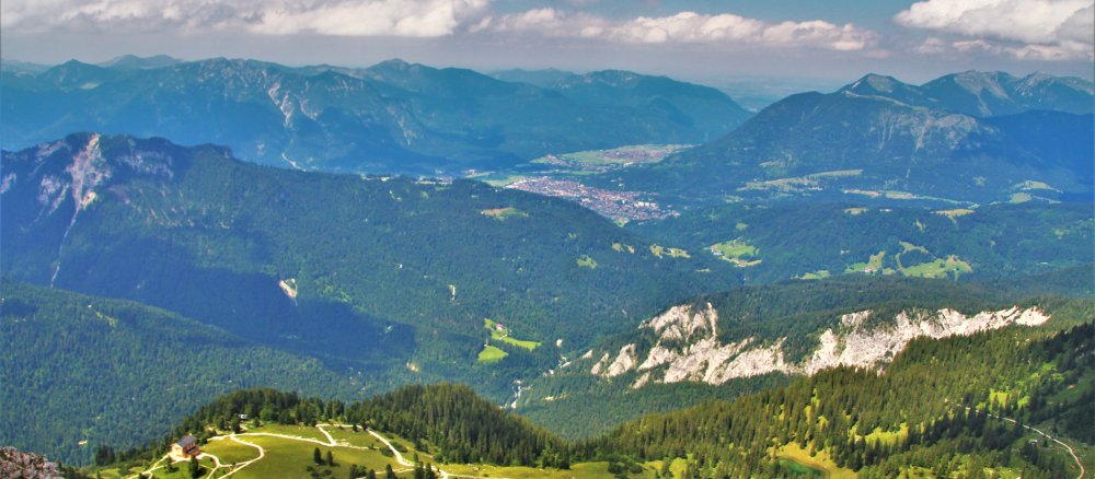 Blick in ein Alpental