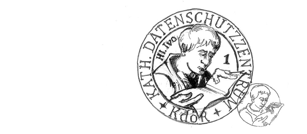 Entwurf des Siegels des Kath. Datenschutzzentrums in Paderborn von Christoph Stiegemann