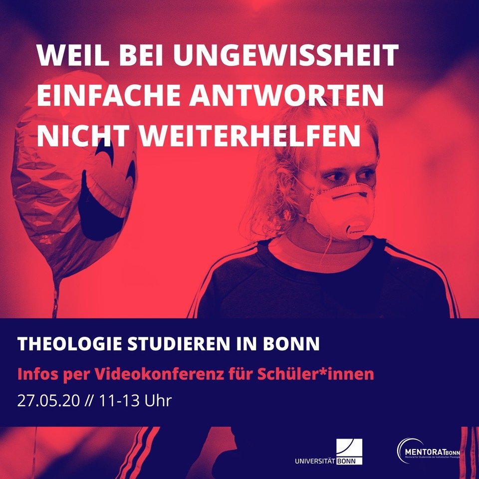 Bild aus der Kampagne zum Theologie-Studium der Uni Bonn